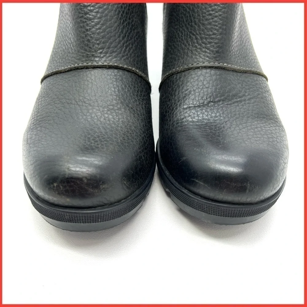 Sorel Joan of Arctic Wedge III Chelsea Wedge Ankle Bootie Black Size 8.5 Boots